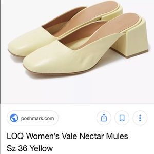 Loq women’s nectar vale yellow mules